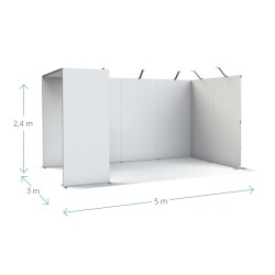 Stoisko Targowe FastFrame™ Stand 15m2 | Szybki Montaż