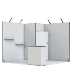 Vector Stand 9m² – Modułowe stoisko targowe dla Twojej marki