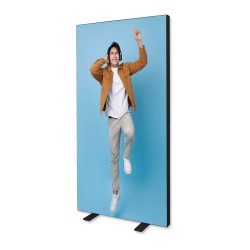 Ścianka podświetlana LED 100x200 cm Czarna Rama | Podświetlany system reklamowy