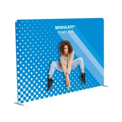 Ścianka tekstylna Modulate™ 3024 prosta 300x240 cm – modułowa ścianka reklamowa