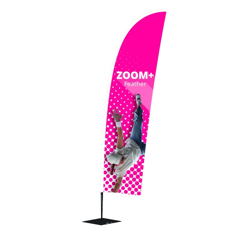 Flaga reklamowa Zoom+ Feather | Wyróżnij się!