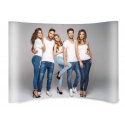 Ścianka reklamowa pop-up Impact Łukowa 3x3 | Prezentacja Twojej marki!