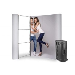 Ścianka reklamowa pop-up Impact Łukowa 3x3 | Prezentacja Twojej marki!