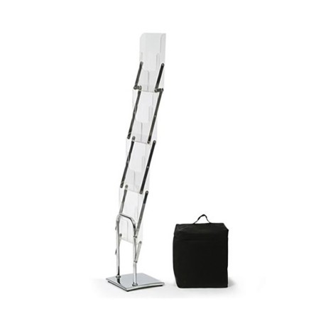 Stojak na ulotki Chrome A4 - Nowoczesny i elegancki!