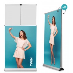 Rollup Twin 100x200 cm | Dwustronna prezentacja w najlepszym wydaniu