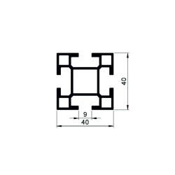 Profil Aluminiowy 194 40x40 mm | Wytrzymały element konstrukcyjny